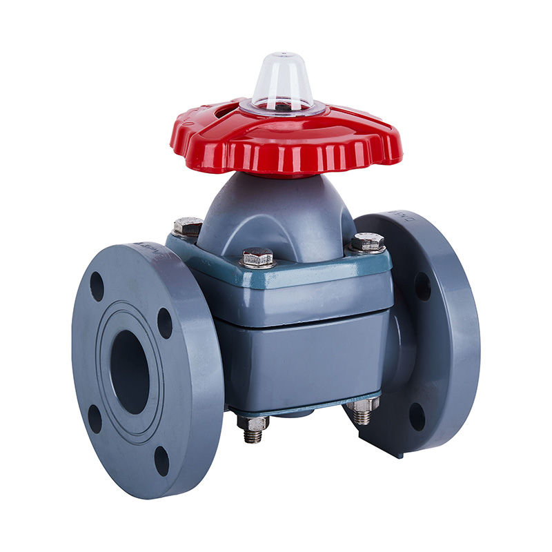 PVC-C G41F-10V membranski ventil s prirubnicom DN20、DN32-150 20A、32A-150A JIS standard