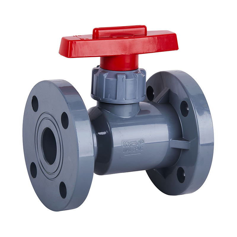PVC-C Q41F-10V Flanged Ball Valve DN20-100 20A-100A JIS Standard