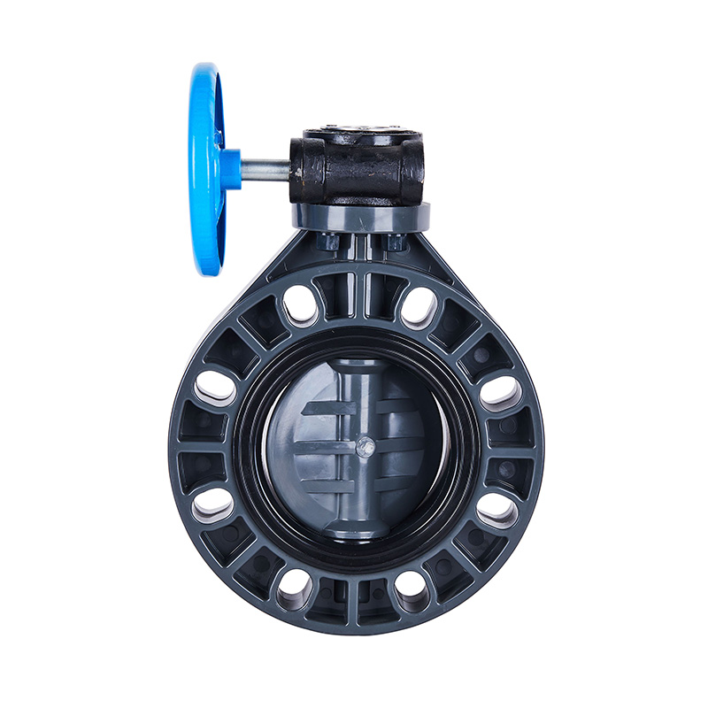 PVC-U D371X-10U leptir ventil s pužnim zupčanikom DN40-1000 40A-1000A JIS standard