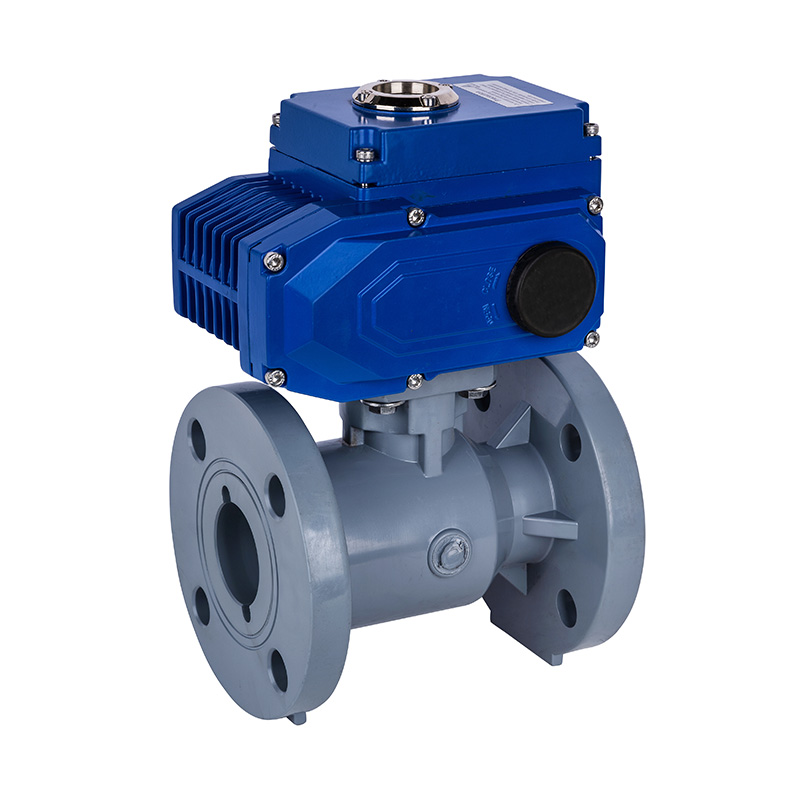 PVC-C D941F-10V električna kuglasta ventil s prirubnicom DN15-300 GB standard